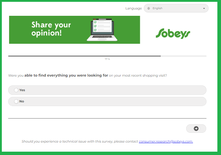 Sobeys Survey